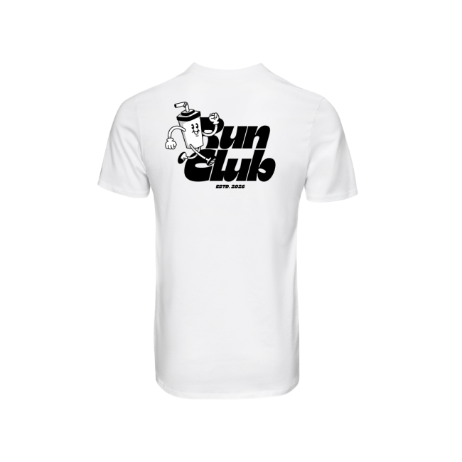 t-shirt blanc unisexe run club