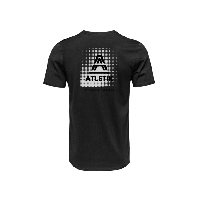 T-shirt noir unisexe "abstract"